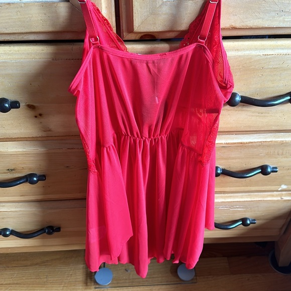 Red Lingerie dress. Never worn. Brand new. AVIDLOVE size M - Picture 2 of 3